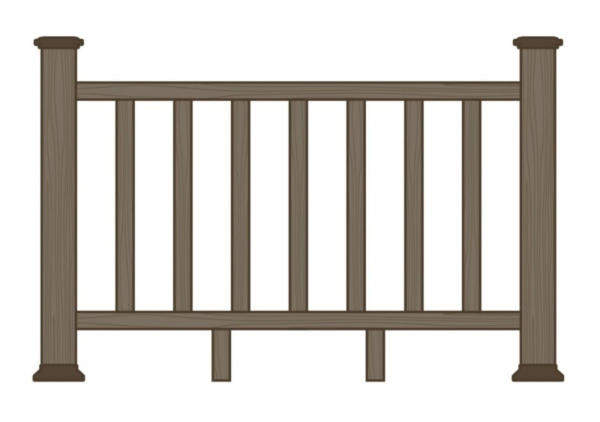 Ограждение из ДПК Ecodecking Раглан