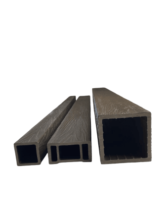 Столб для ограждений Экодекинг Топ 3D 100x100х3000 Венге